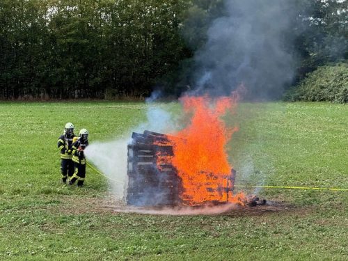 Vorführung Brandbekämpfung